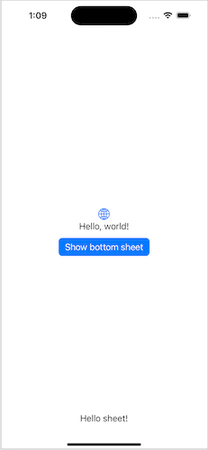 Custom sheets for SwiftUI
