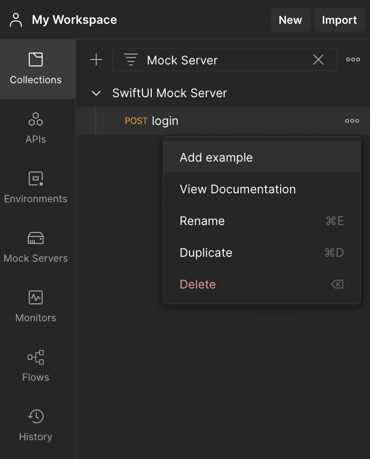 Build your first SwiftUI app (Part 4): Set up a mock server with Postman