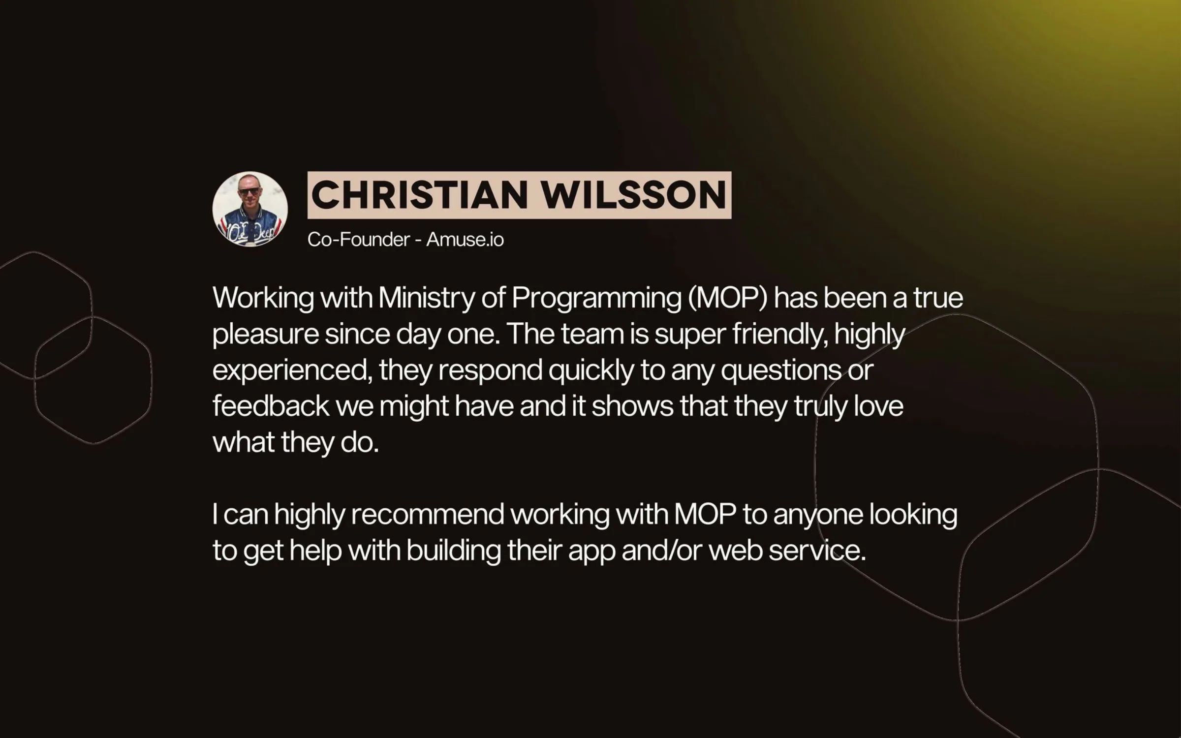 Pitch deck, slide 14 of 20