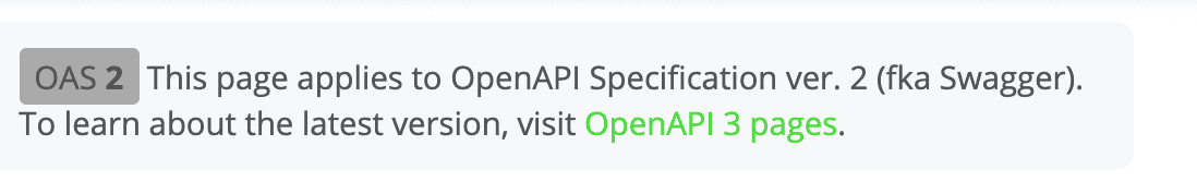 SwaggerIO mingling terms Swagger with OpenAPI